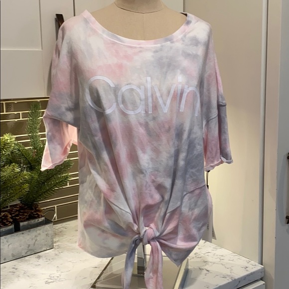 calvin klein performance tie dye top